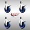 Service Caster 5 Inch 316SS Solid Poly Swivel 1-3/8 Inch Expanding Stem Caster Set Lock Brake SCC-SS316TTLEX20S514-SPUS-138-4 - alternate 4
